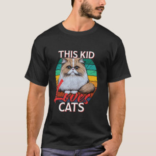Perzische Katten DEZE KINDER HOUDT VAN KATTEN Perz T-shirt