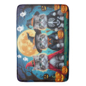 Perzische katten pompoen Halloween grappig Badmat (Voorkant Verticaal)