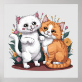 Perzische katten poster (Voorkant)