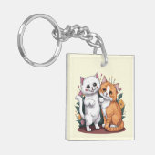 Perzische katten sleutelhanger (Voorkant Links)