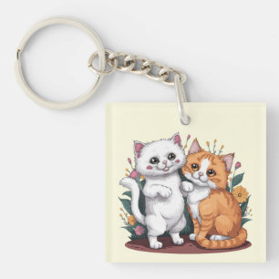 Perzische katten sleutelhanger