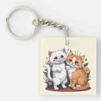 Perzische katten sleutelhanger