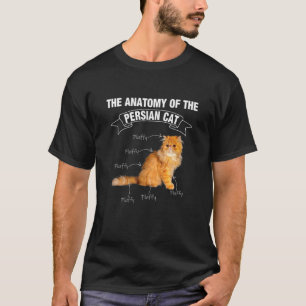 Perzische kattenkattenanatomie t-shirt