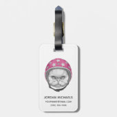 Perzische kattenrijder | Jouw namen toevoegen Bagagelabel (Achterkant verticaal)