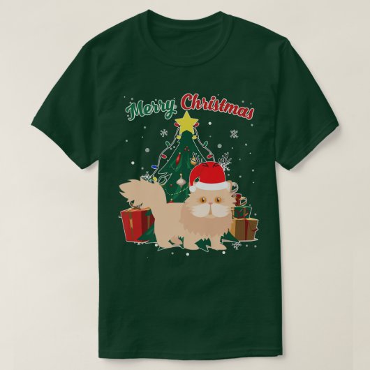 Perzische kerstboomschilfers met kerstboomschilfer t-shirt (Design voorkant)