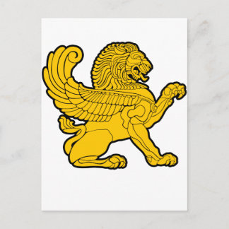 perzische leeuw briefkaart