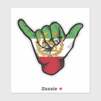 Perzische Leeuw Shaka Hand Sticker