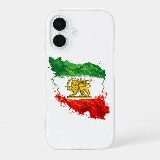 Perzische Leeuw & Zon iPhone 16 Hoesje | Iran Kaar