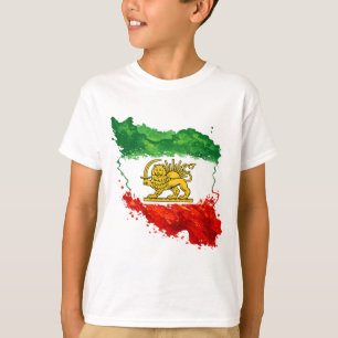 Perzische Leeuw & Zon Kids T-Shirt Iran Kaart Jo
