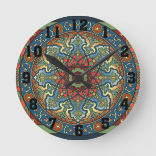Perzische Mandala Clock Ronde Klok
