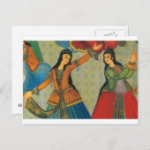 Perzische meisjes dansen briefkaart (Voorkant / Achterkant)