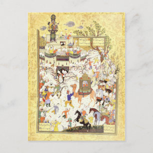 Perzische miniatuur: Aziz & Zulaykha in Egypte Briefkaart