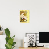 Perzische miniatuur: Een kijkje in de spiegel Poster (Thuiskantoor)