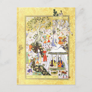 Perzische miniatuur: Khusraw Parviz & Shirin Briefkaart