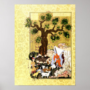 Perzische miniatuur: Majnun in Disguise Poster