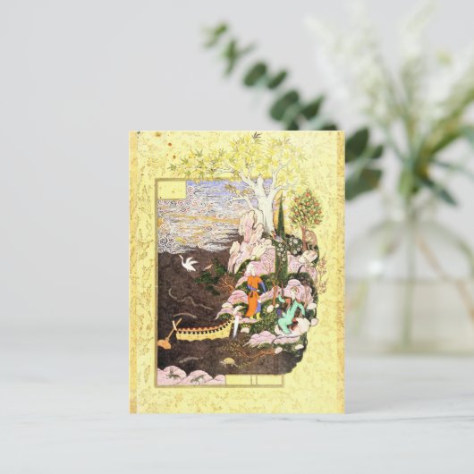 Perzische miniatuur: Salaman en Absal Briefkaart (Staand voorkant)