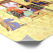 Perzische miniatuur: Solomon en Bilqis hebben een  Poster (Hoek)
