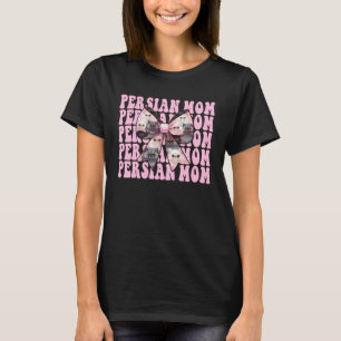 Perzische Moeder Mama Perzische Kat Moederdag Roze T-shirt