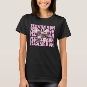 Perzische Moeder Mama Perzische Kat Moederdag Roze T-shirt