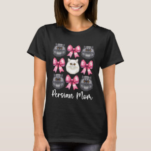 Perzische Moeder Mama Perzische Kat Moederdag Roze T-shirt