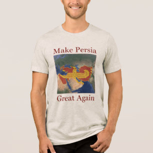 Perzische Nowruz Iran maakt Perzië weer groot Tri-Blend Shirt