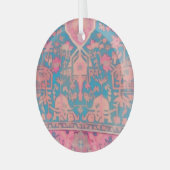 Perzische patroon glas decoratie (Voorkant links)