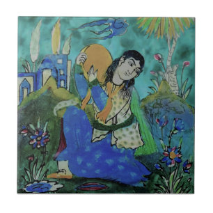 Perzische perzische perzikaanse perussionistische  tegeltje