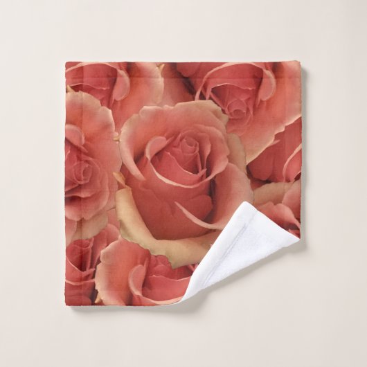Perzische rode rozen bad handdoek (Wasdoekje)