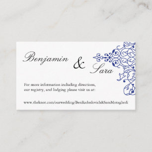 Perzische Scroll Wedding Website Kaart