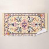 Perzische tapijt geïnspireerde handdoek (Badhanddoek)