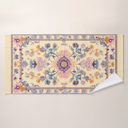 Perzische tapijt geïnspireerde handdoek (Badhanddoek)