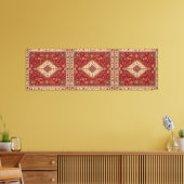 Perzische tapijt look design canvas afdruk (Insitu (Woonkamer))