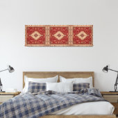 Perzische tapijt look design canvas afdruk (Insitu (Slaapkamer))