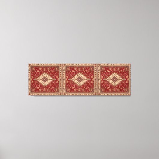 Perzische tapijt look design canvas afdruk (Voorkant)