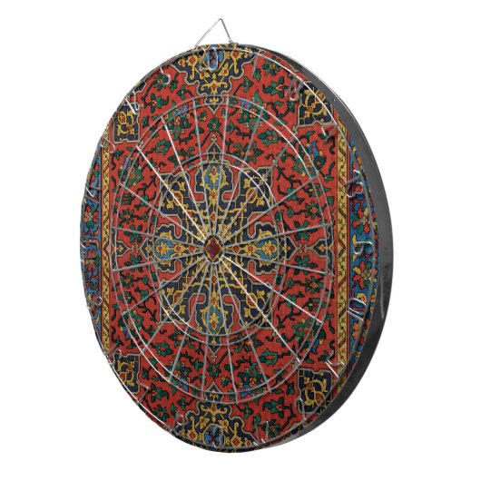 Perzische tapijt rood blauw Classic Dartbord (Voorkant Rechts)