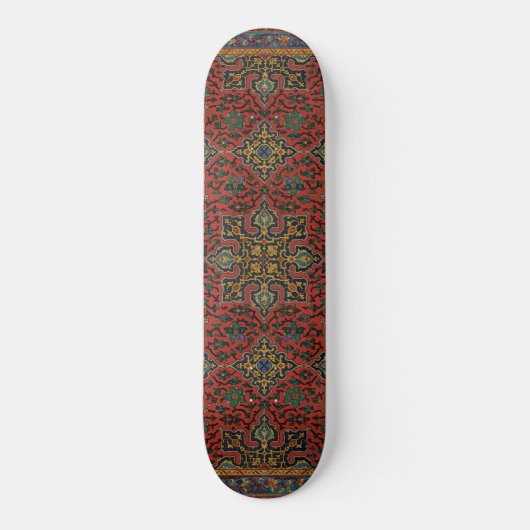 Perzische tapijt rood blauw Classic Skateboard (Voorkant)