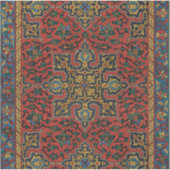 Perzische tapijt rood blauw Classic Sticker (Voorkant)