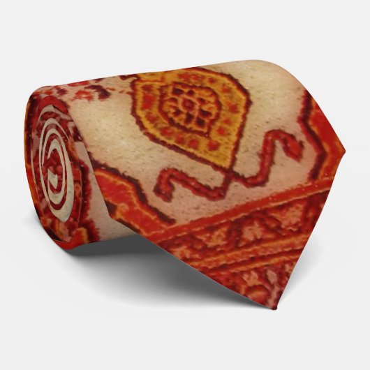 Perzische tapijten in koperen kleur stropdas (Opgerold)