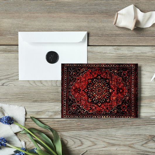 Perzische tapijten in roos gekleurd veld