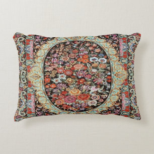 Perzische Turkse Bloemen Rug Print Accent Kussen