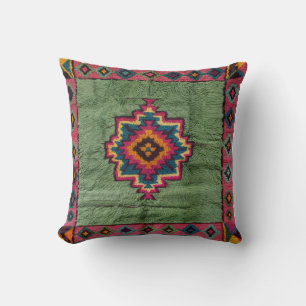 Perzische & Turkse Groene Kilim Rug Kussens: A Glo Kussen