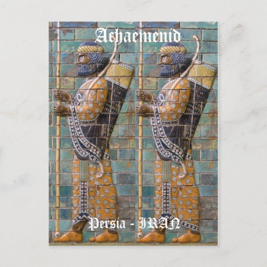 Perzische Warrior Briefkaart (Voorkant)