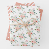 Perzische Waterverf Floral Wedding Inpakpapier Vel (In situ)