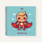 PERZONALISÉ SUPER HERO CARNET (Devant)
