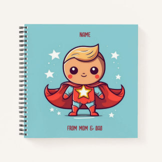 PERZONALISÉ SUPER HERO CARNET