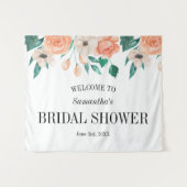 Perzonaliseerde bloemstuk voor een bruidsdouche me wandkleed (Voorkant (horizontaal))