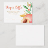 Perzons Baby shower Diaper Raffle Enclosure Card Informatiekaartje (Voorkant / Achterkant)