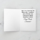 Pesach Grappig Definiëren Haggada Matze</s> Kaart (Binnen)