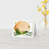 "Pesach, Matzah, carte de pâque de Maror" (Fleur jaune)