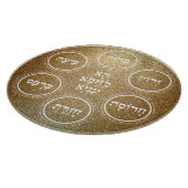 Pesach Seder Bord Hebreeuwse Gold Snijplank (Hoek)